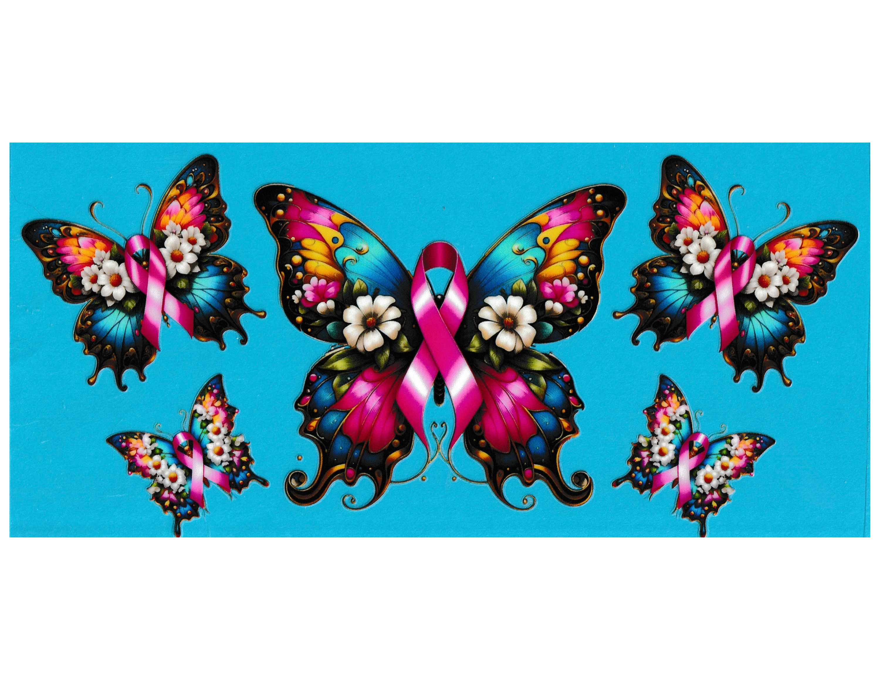 16oz Cup Wrap Awareness Ribbon
