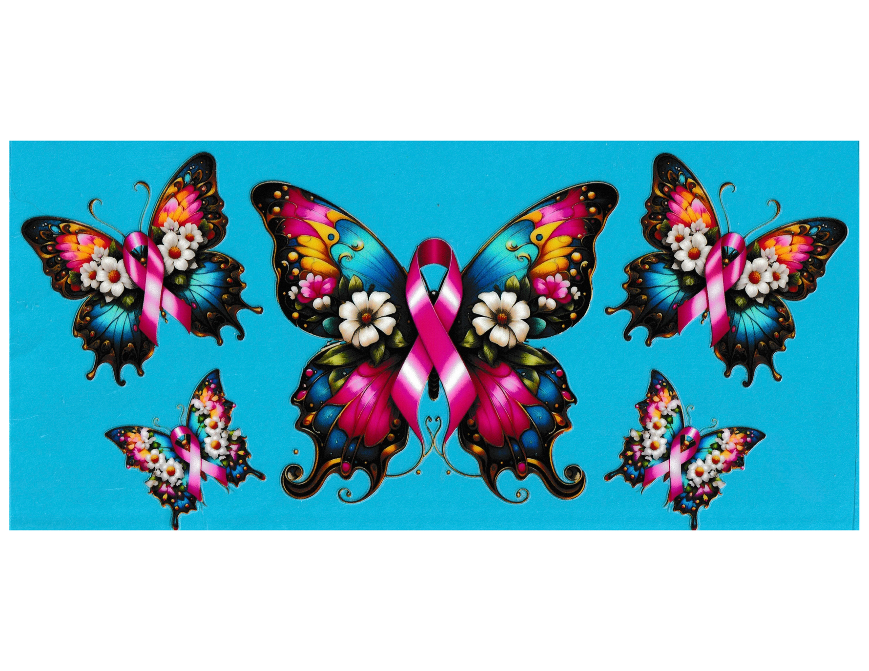 16oz Cup Wrap Awareness Ribbon