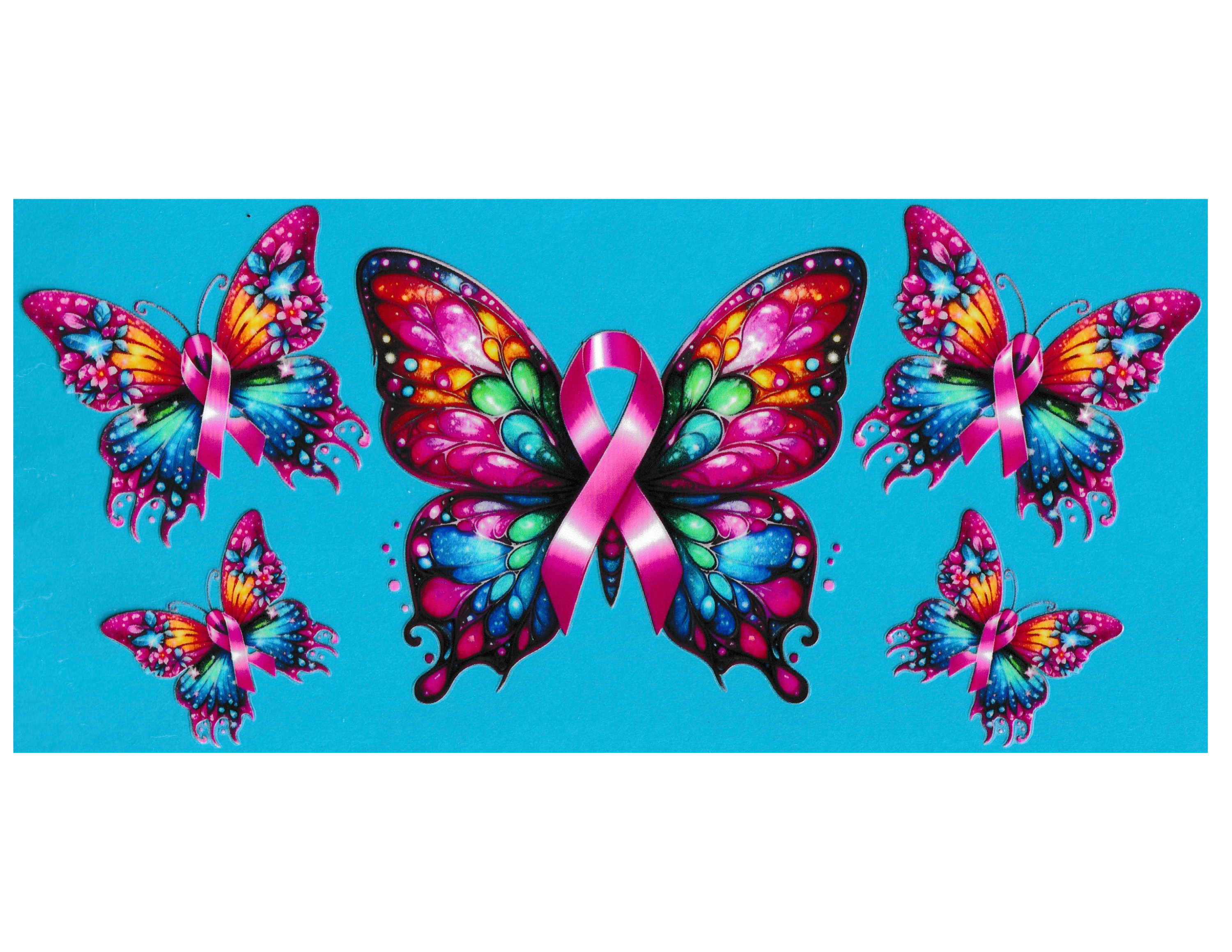 16oz Cup Wrap Awareness Ribbon