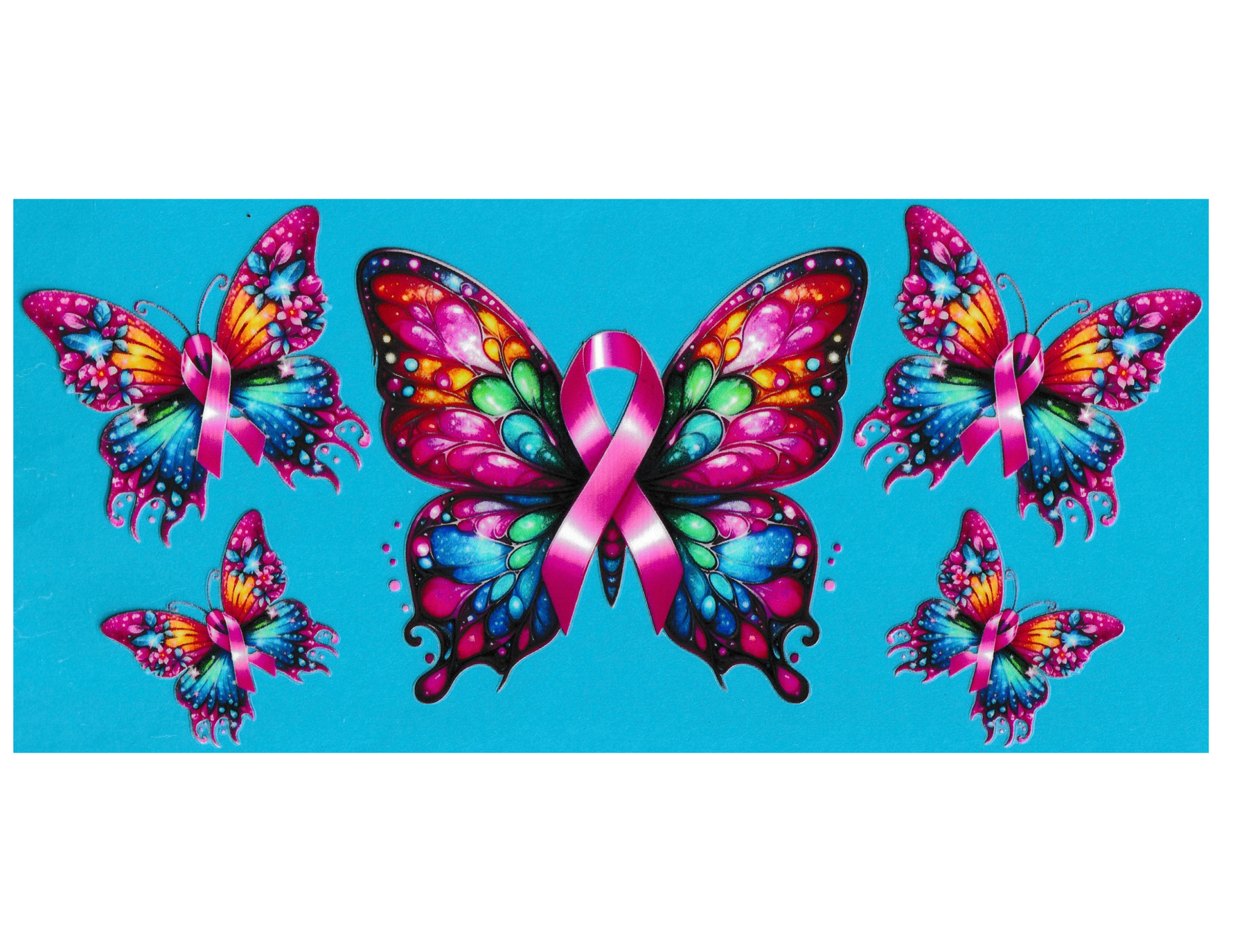 16oz Cup Wrap Awareness Ribbon