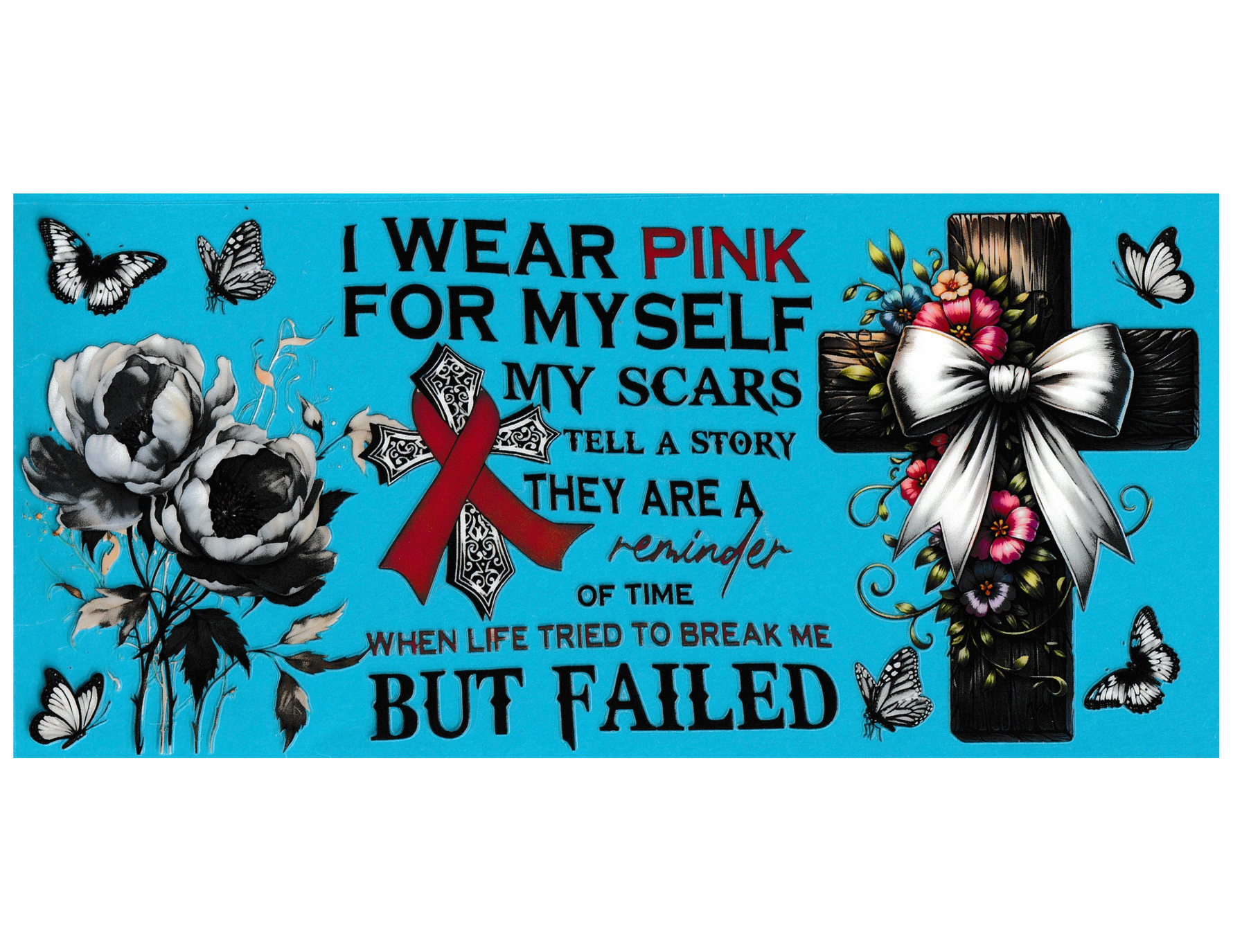 16oz Cup Wrap Breast Cancer Awareness