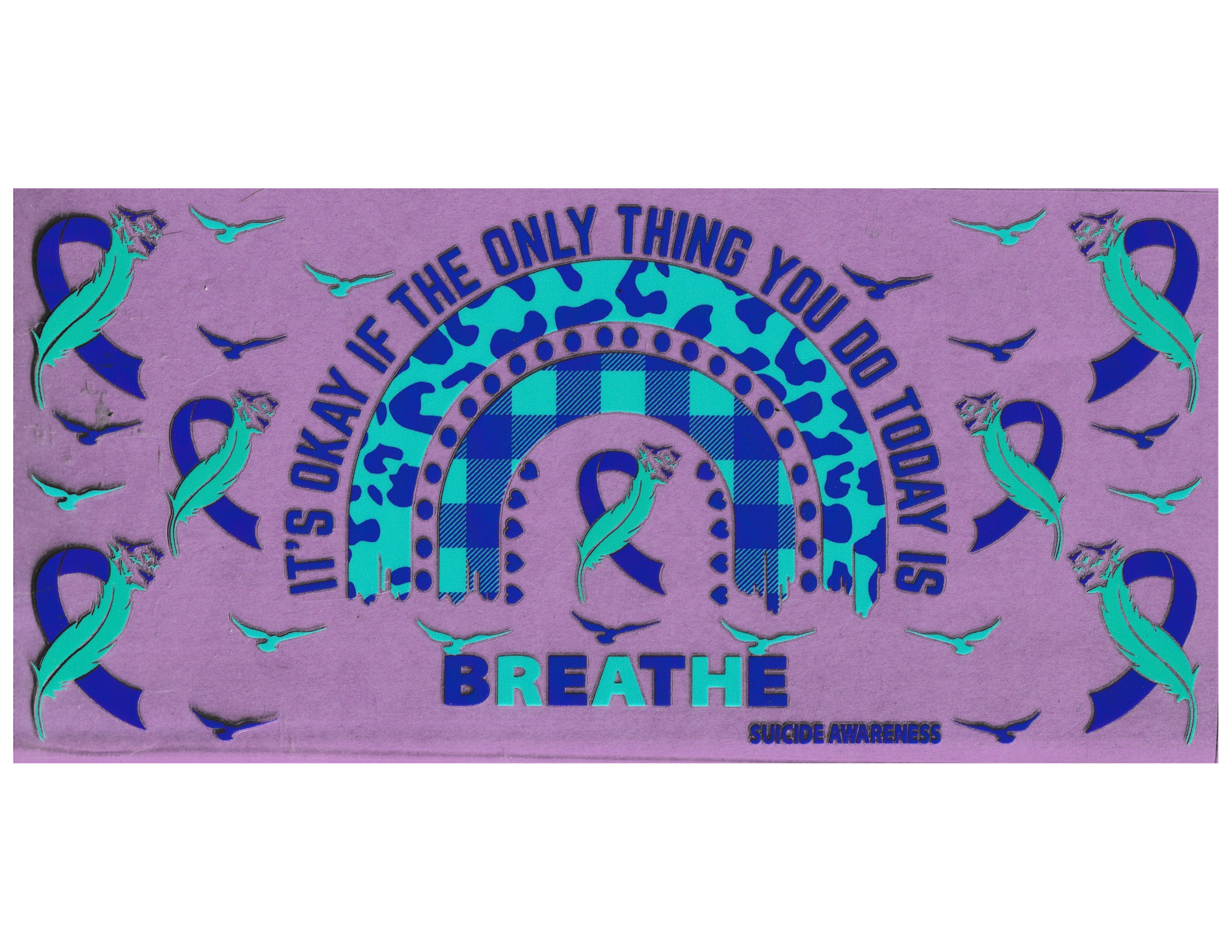 16oz Cup Wrap Suicide Awareness