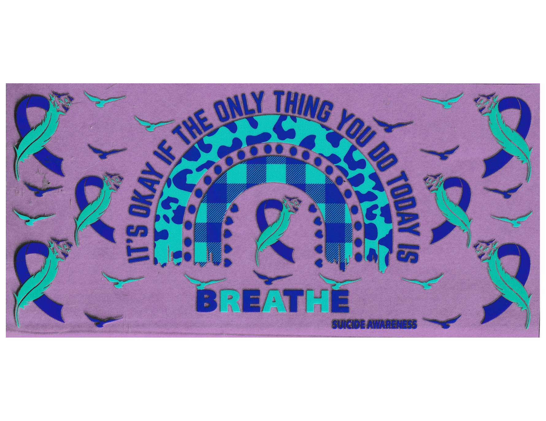 16oz Cup Wrap Suicide Awareness