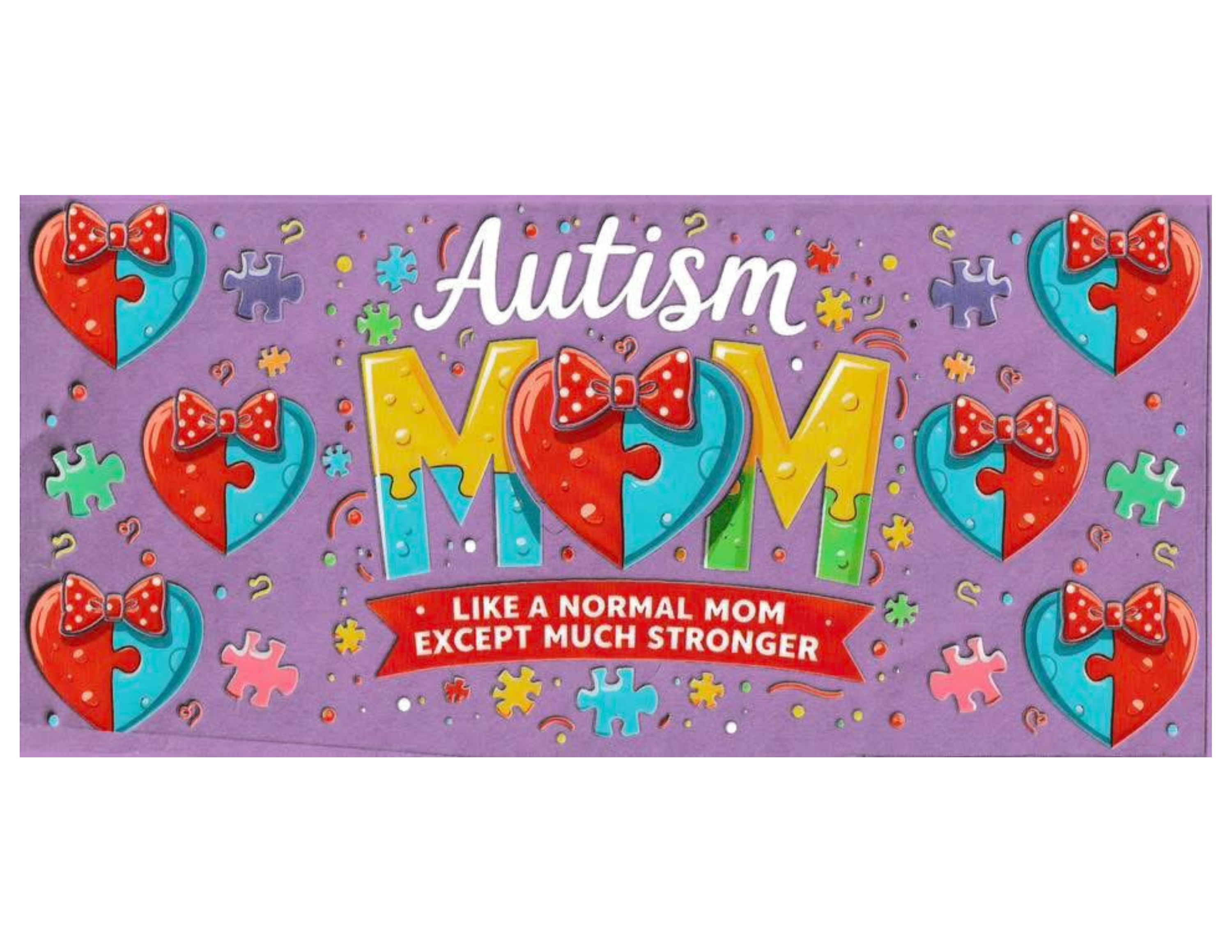 16oz Cup Wrap Autism Awareness