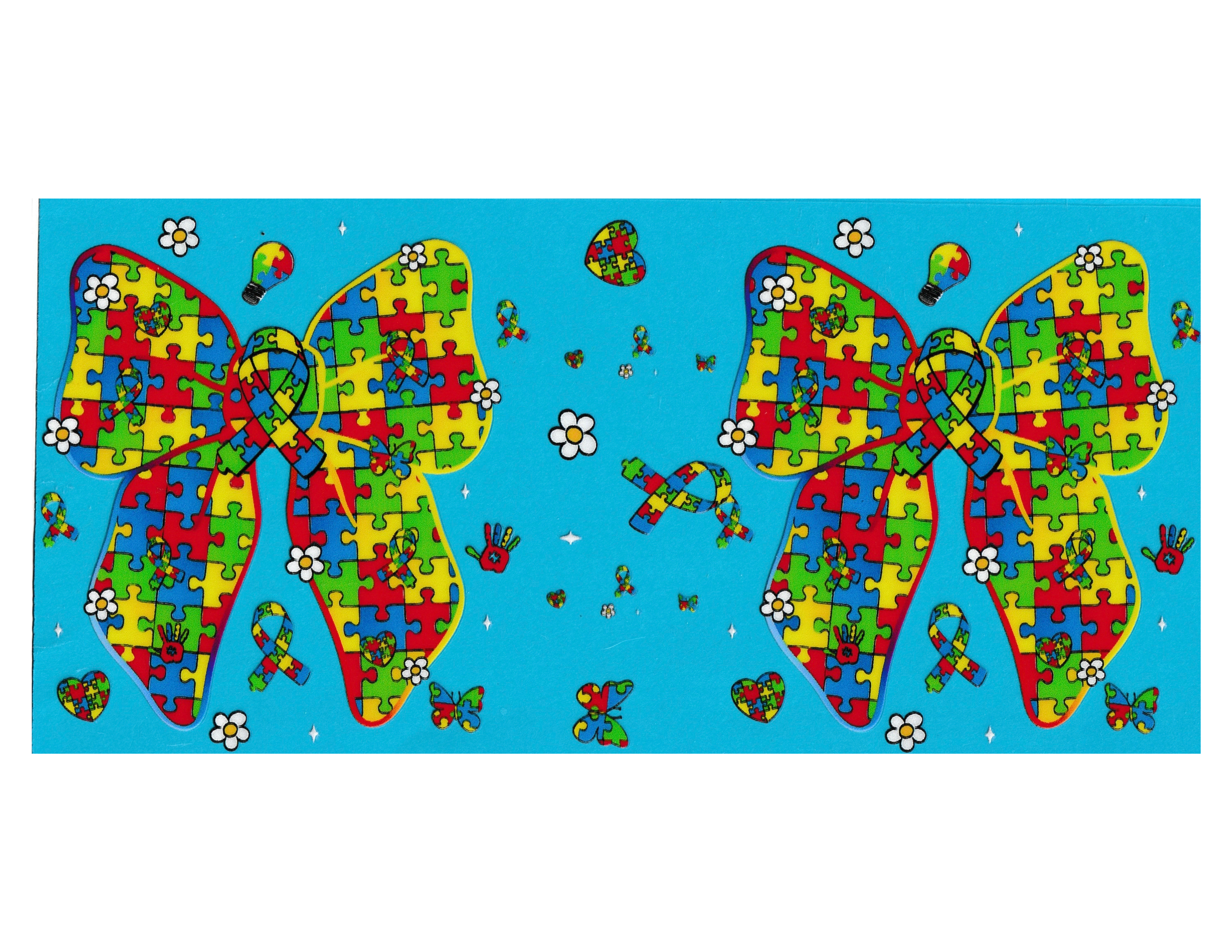 16oz Cup Wrap Autism Awareness