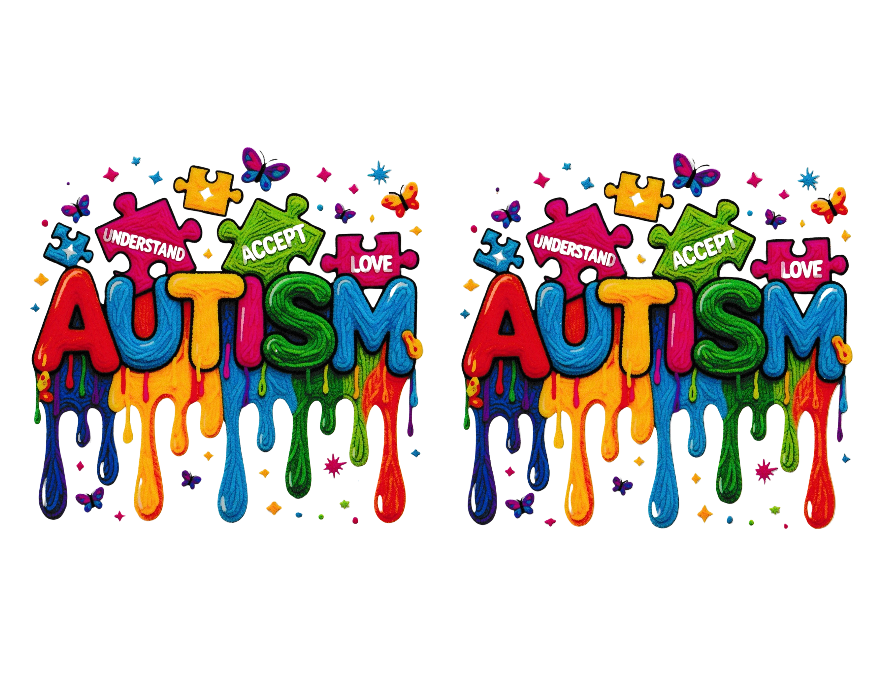 16oz Cup Wrap Autism Awareness