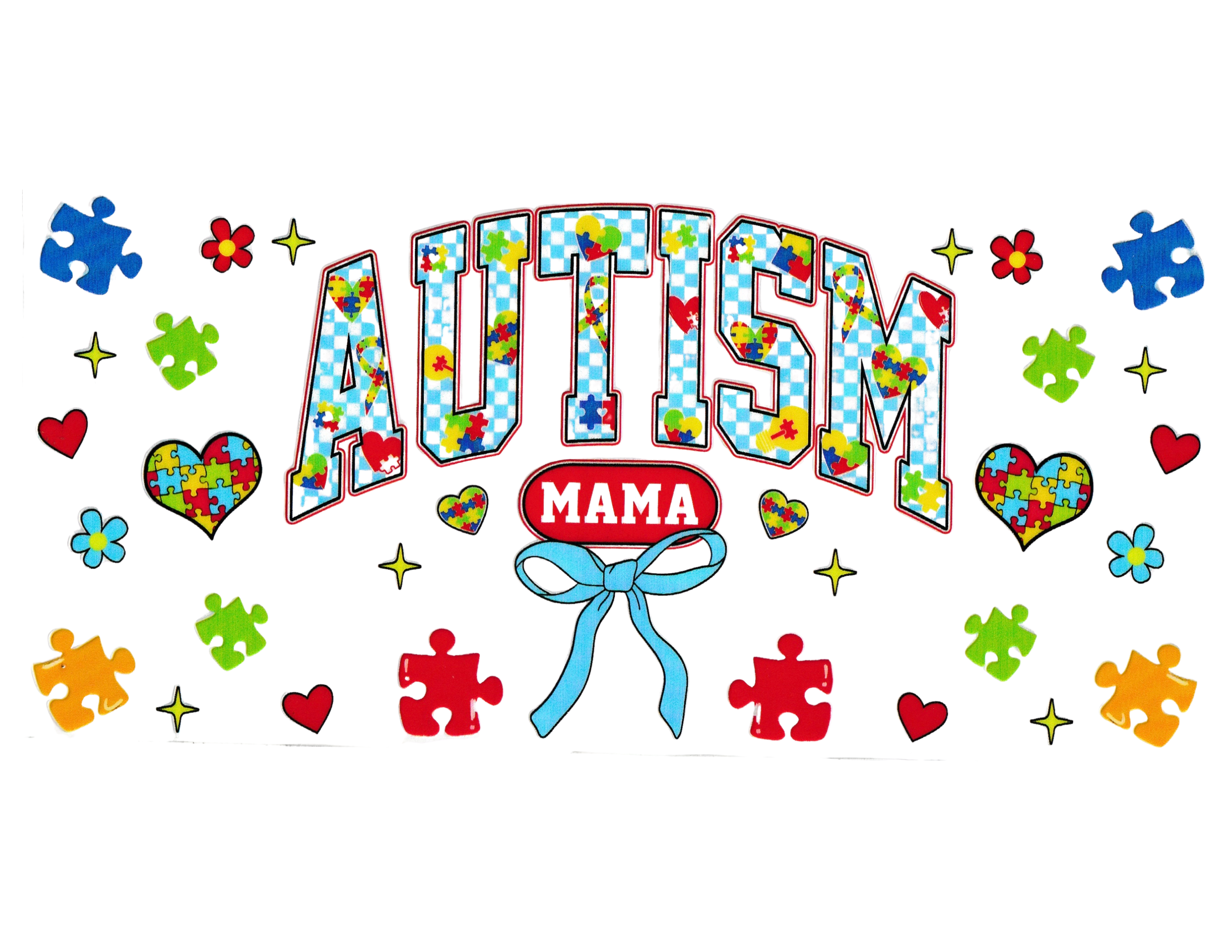 16oz Cup Wrap Autism Awareness
