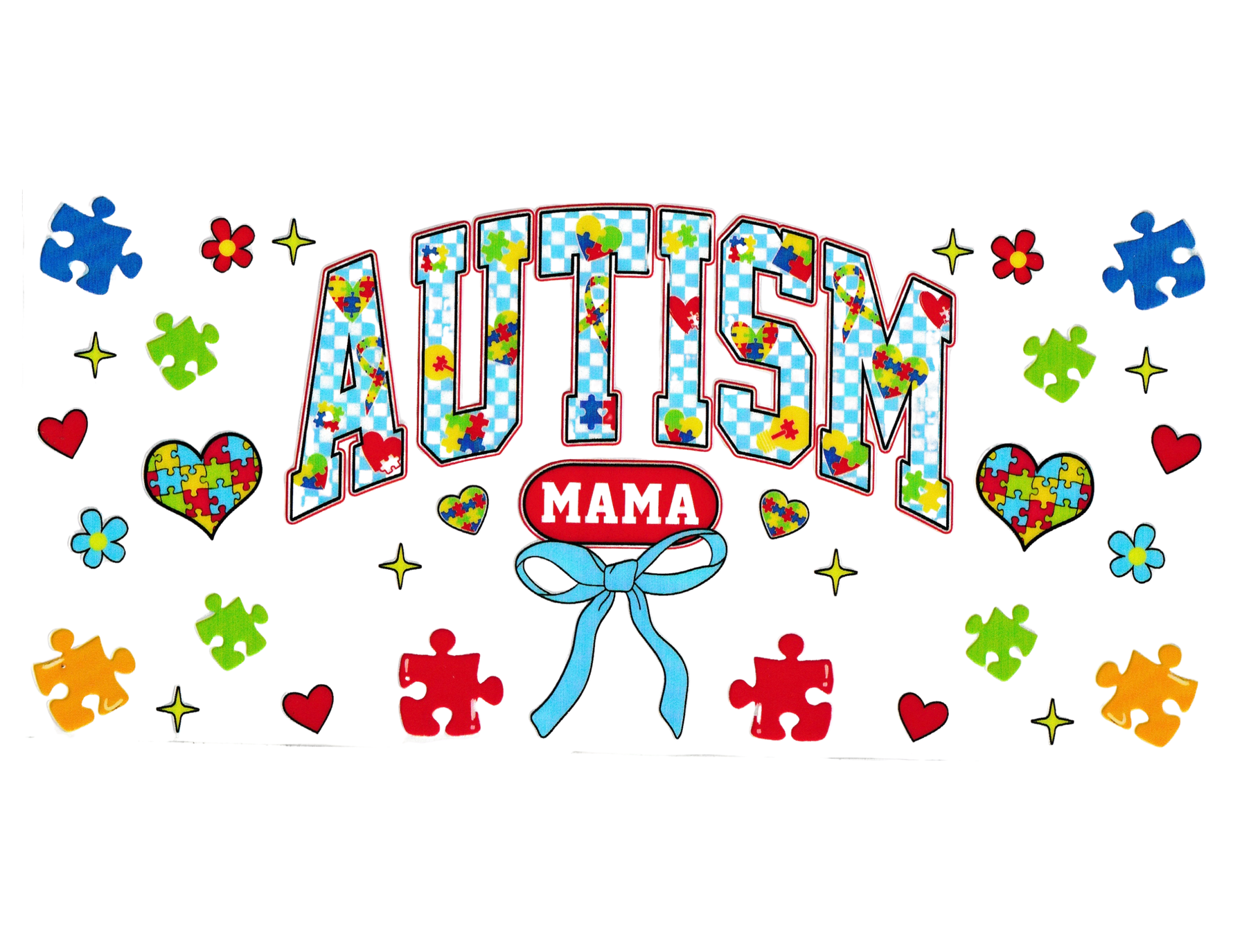16oz Cup Wrap Autism Awareness