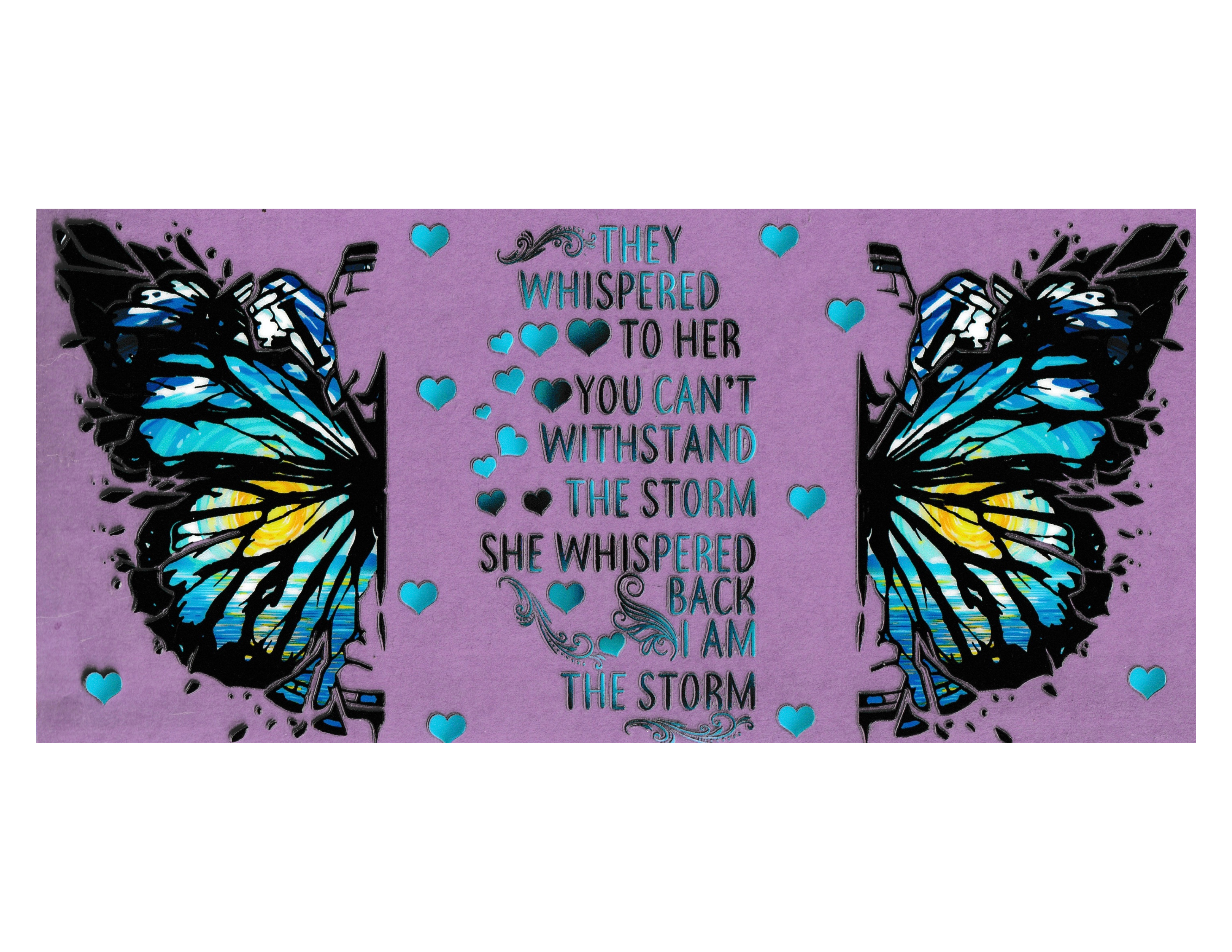 16oz Cup Wrap I am the strong