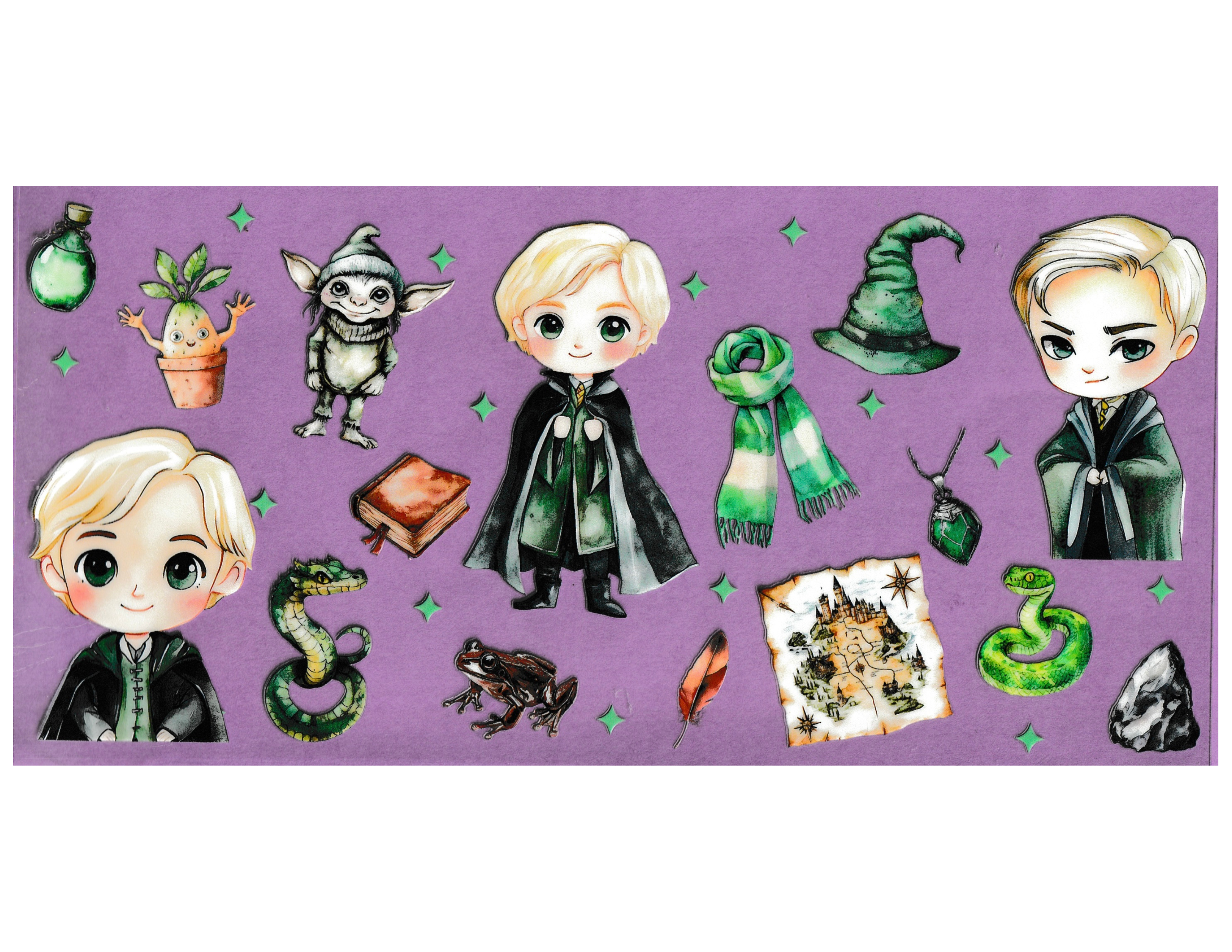 16oz Cup Wrap HP Characters