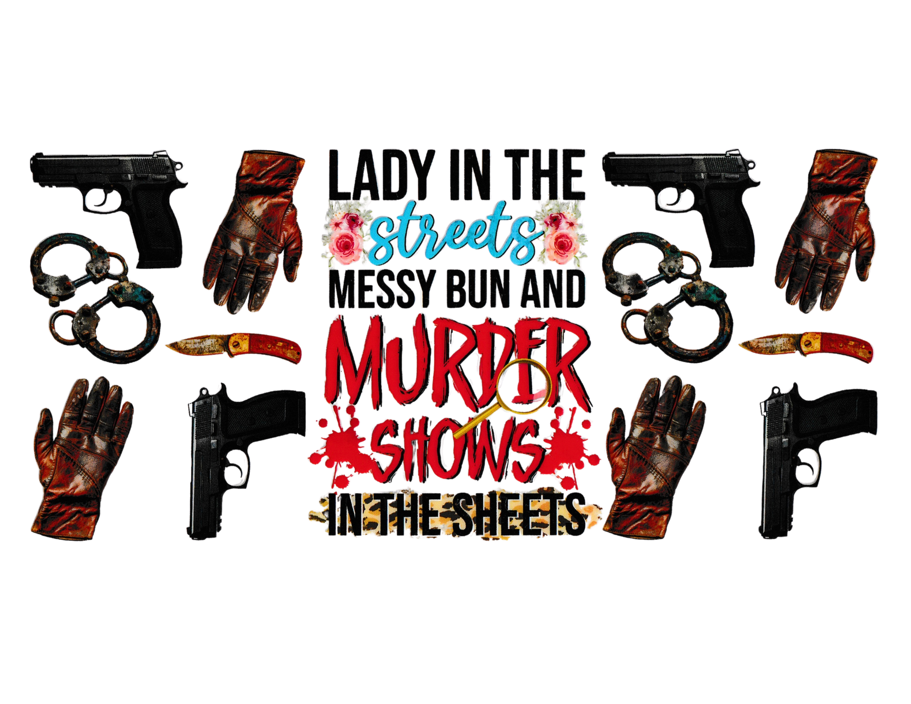 16oz Cup Wrap True Crime