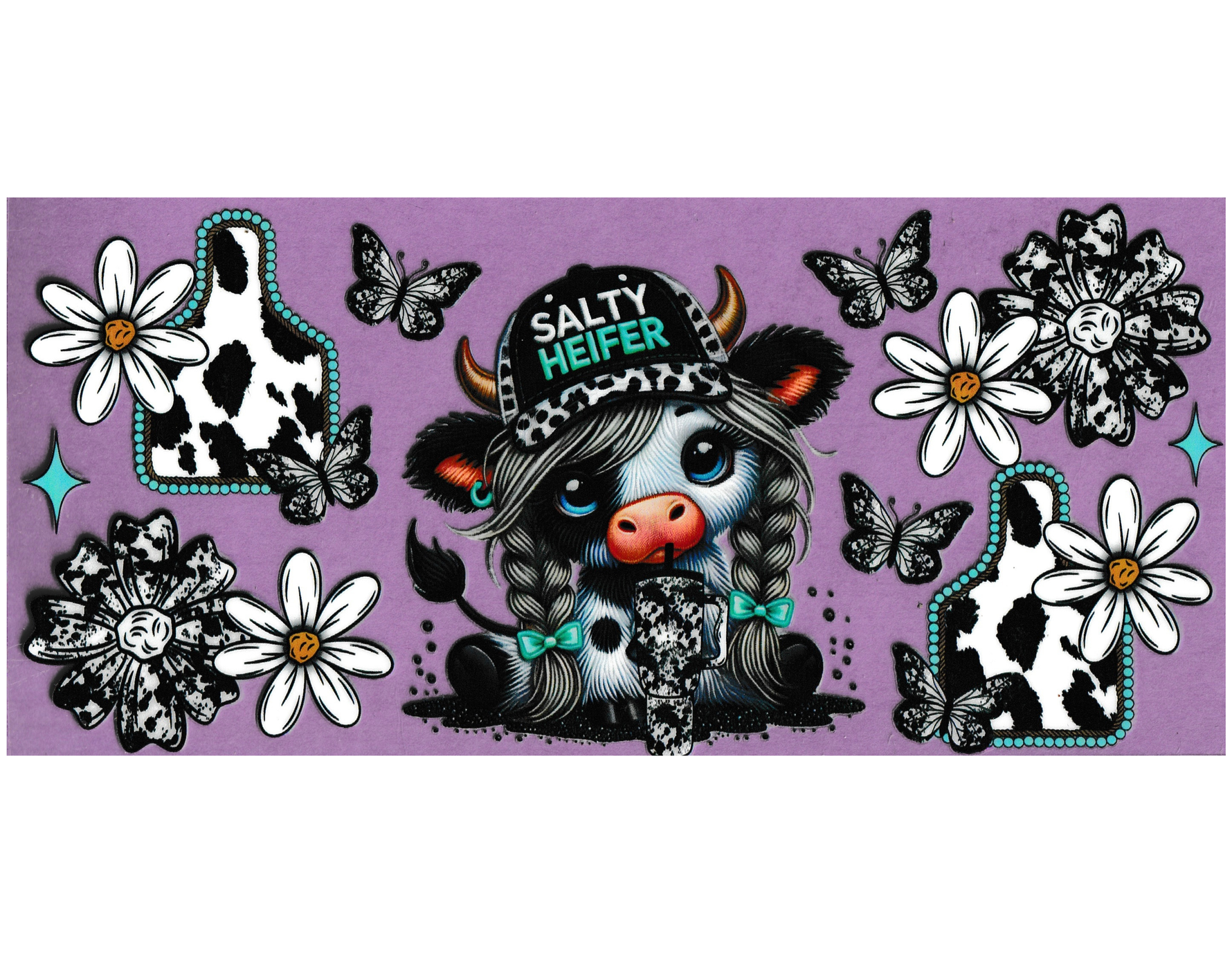 16oz Cup Wrap Cows