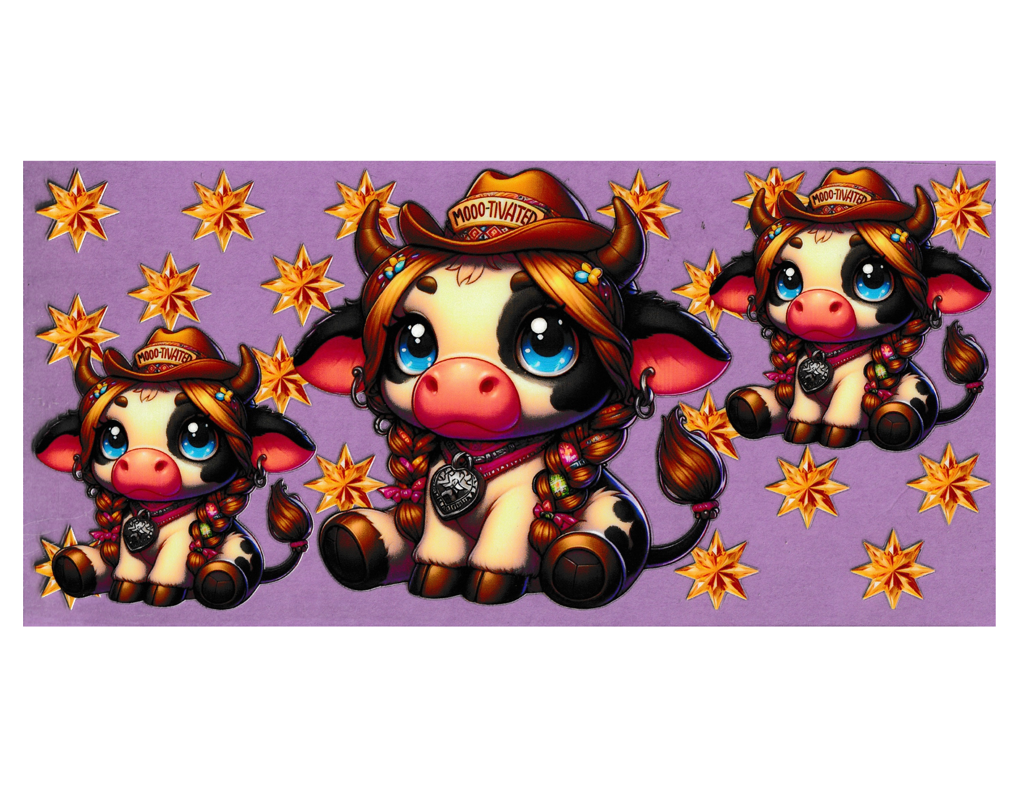 16oz Cup Wrap Cows