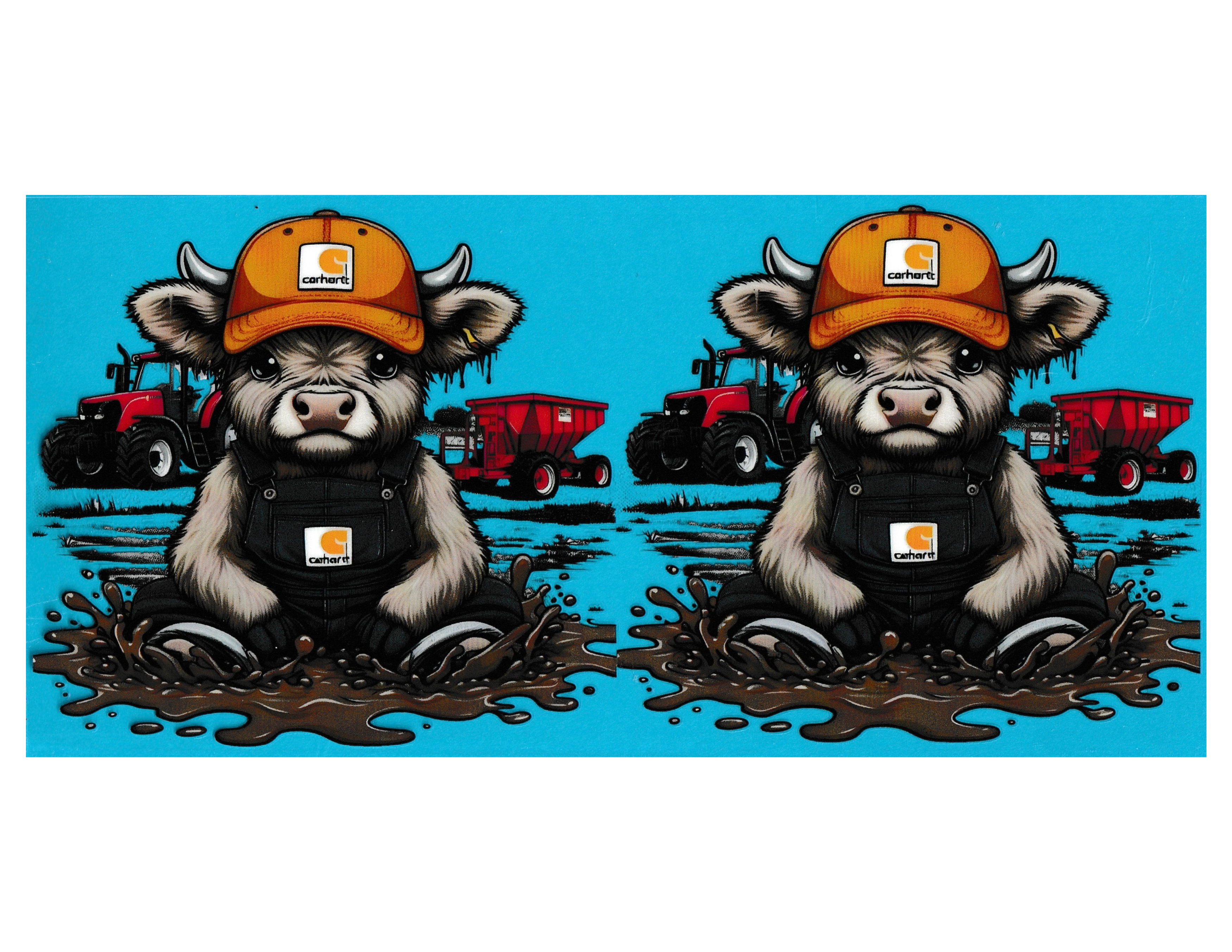 16oz Cup Wrap Cows