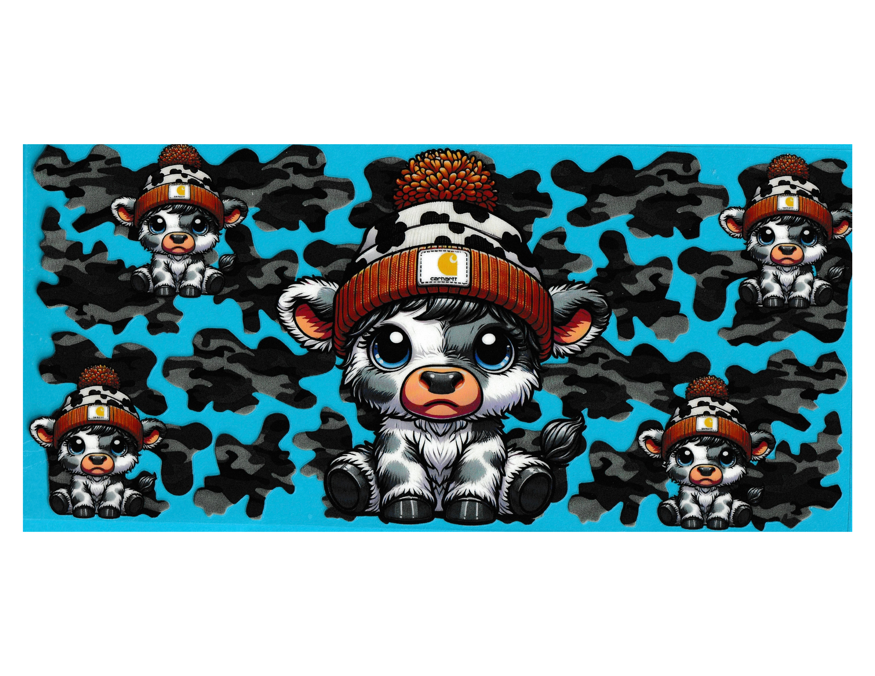 16oz Cup Wrap Cows