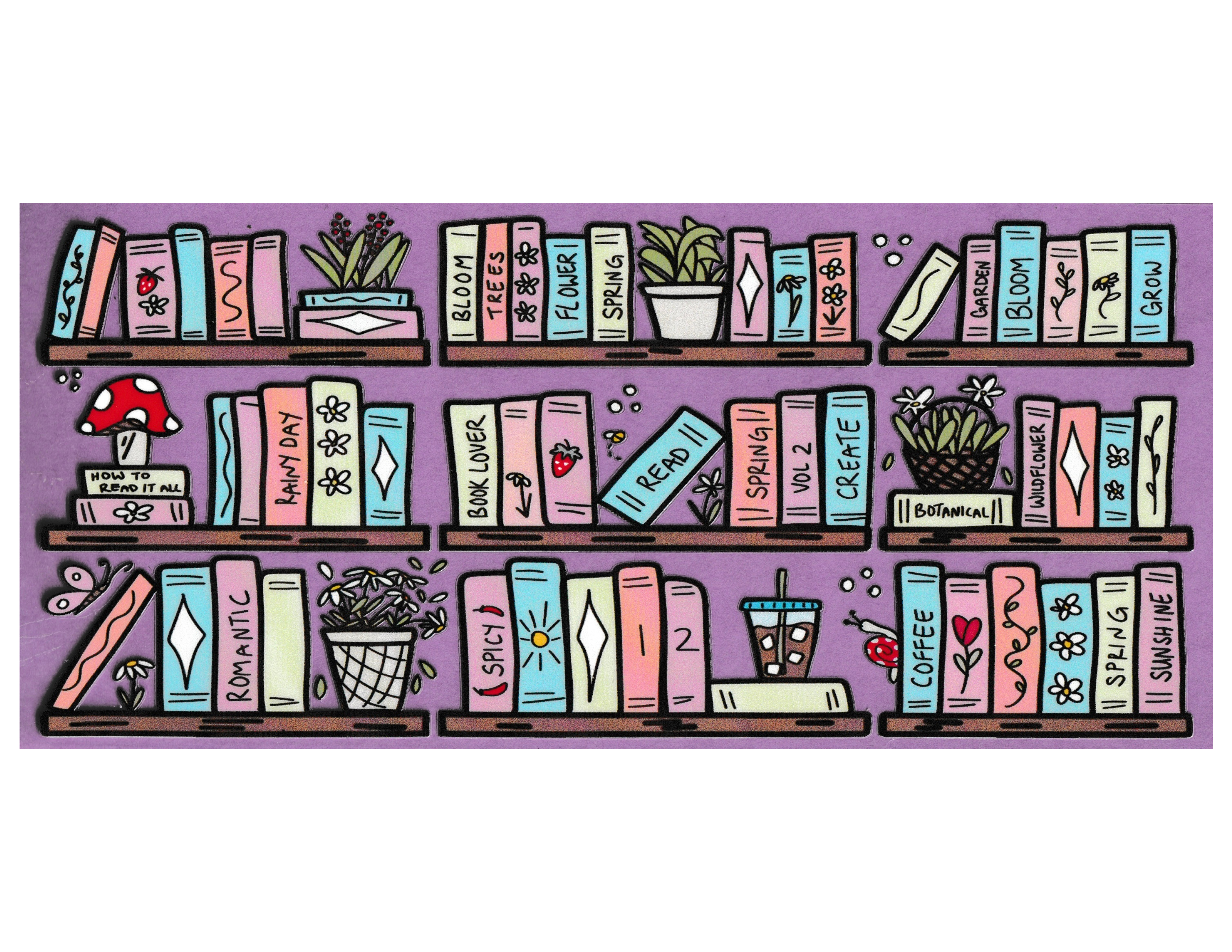 16oz Cup Wrap Bookshelves