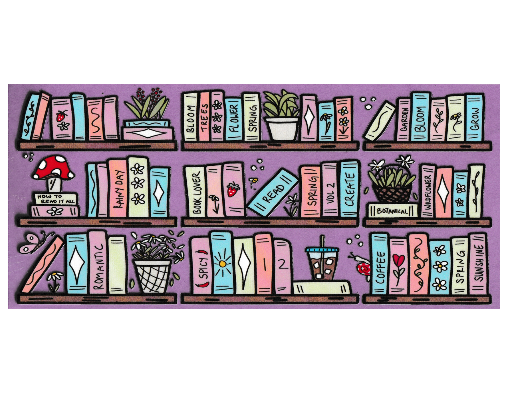 16oz Cup Wrap Bookshelves