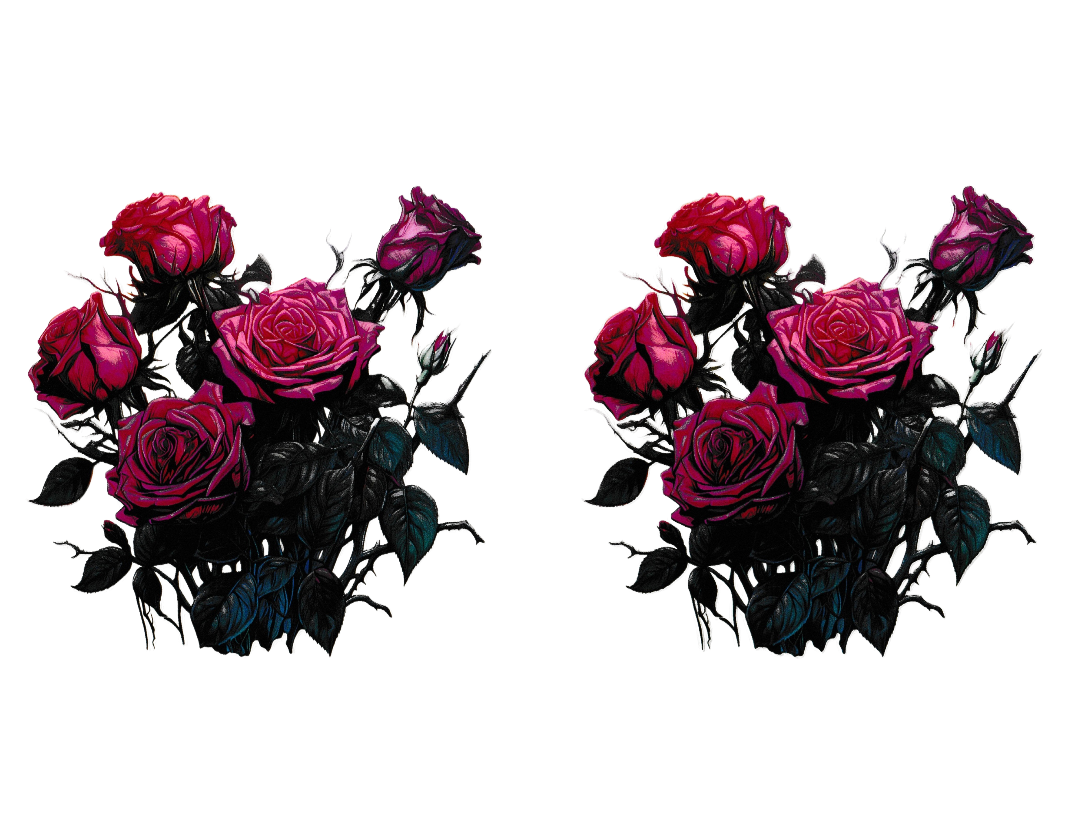 16oz Cup Wrap Roses