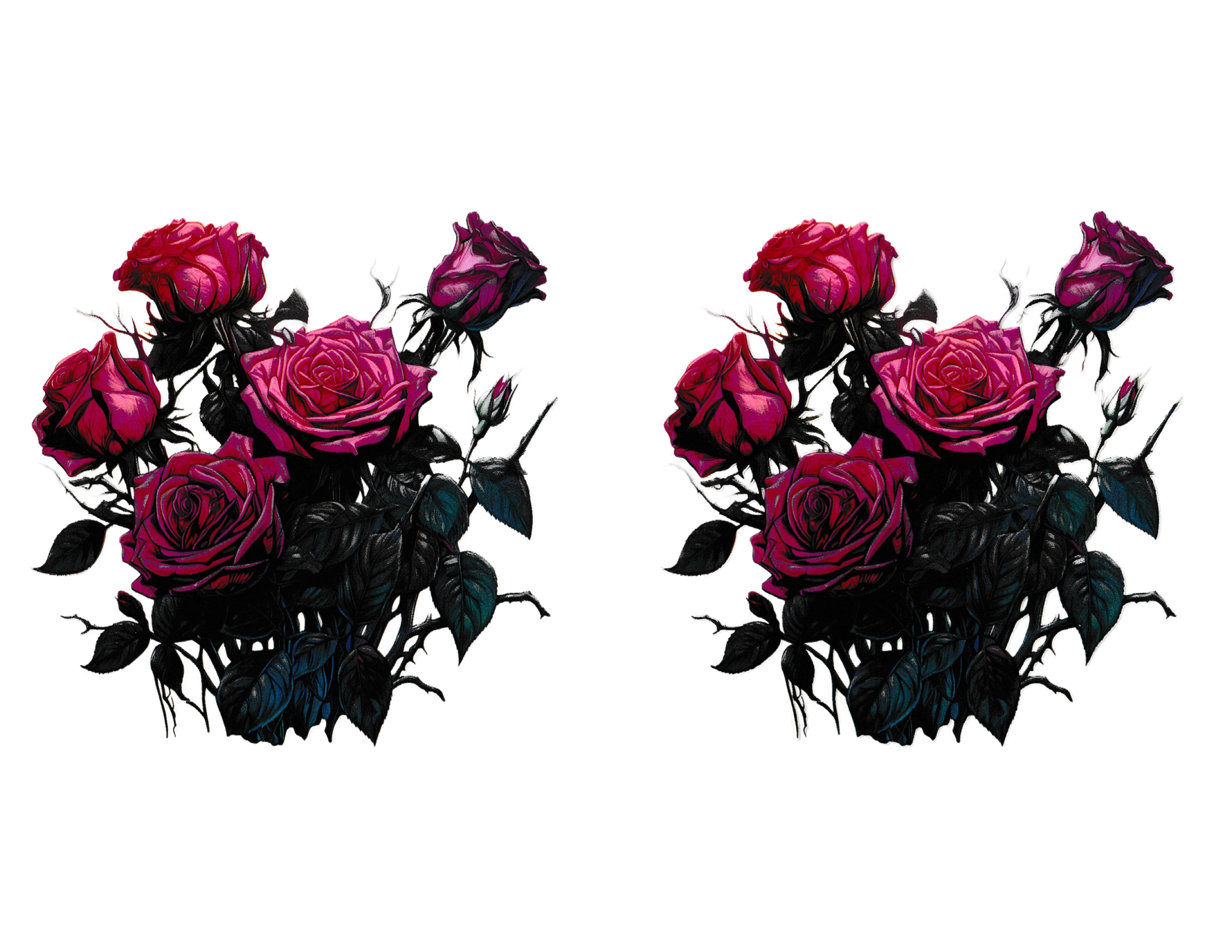 16oz Cup Wrap Roses