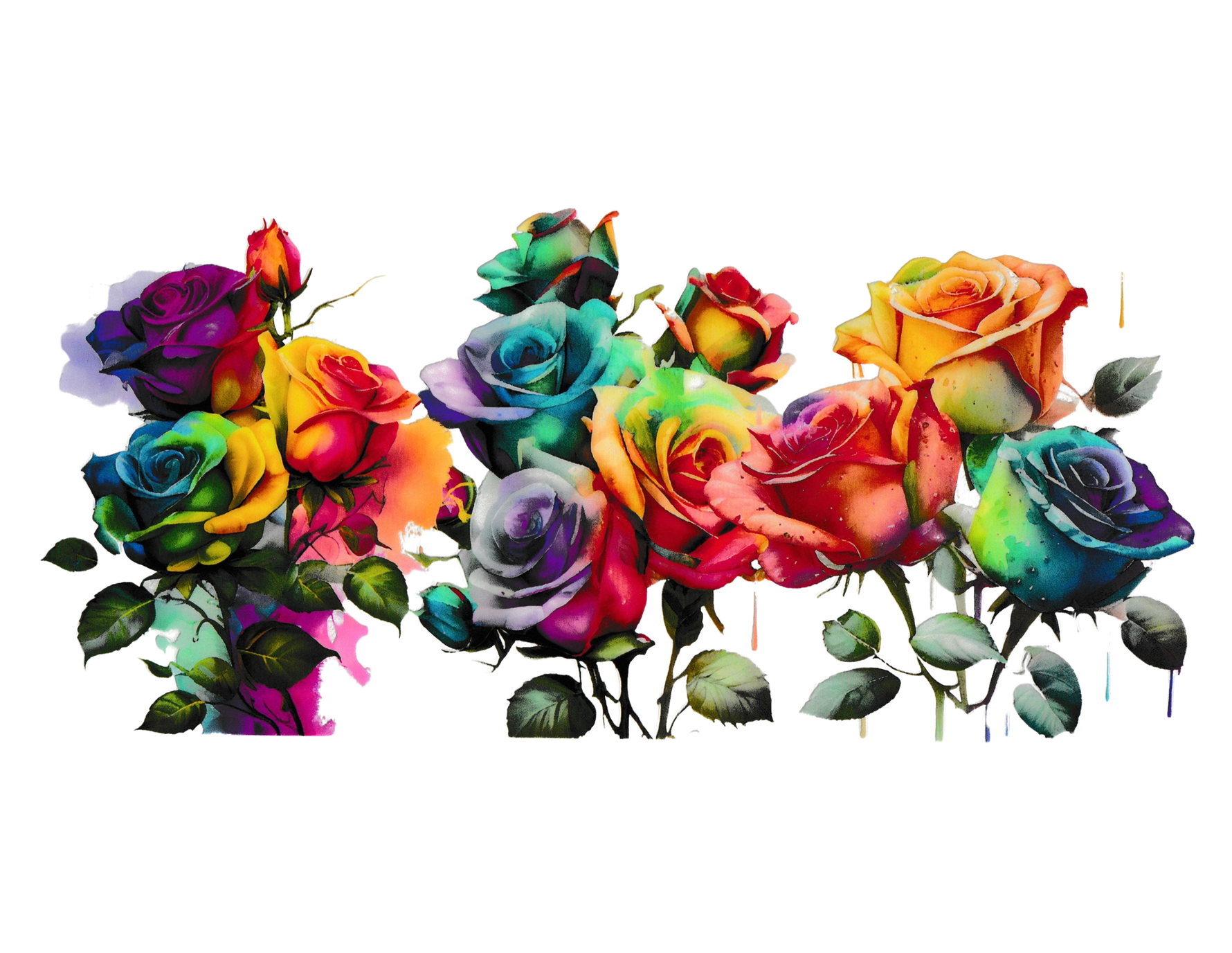 16oz Cup Wrap Roses