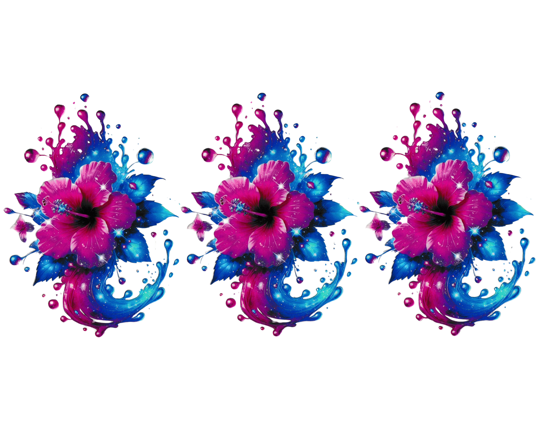 16oz Cup Wrap Flowers