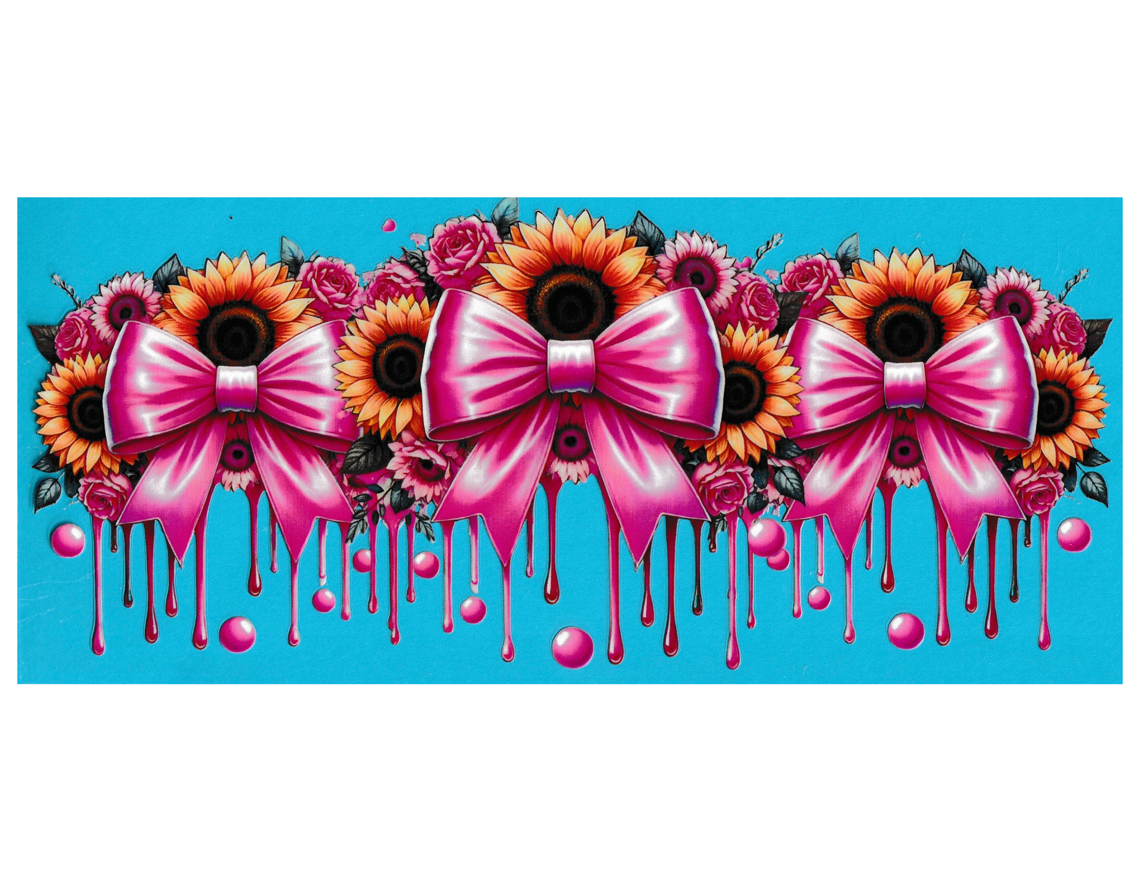 16oz Cup Wrap Sunflower
