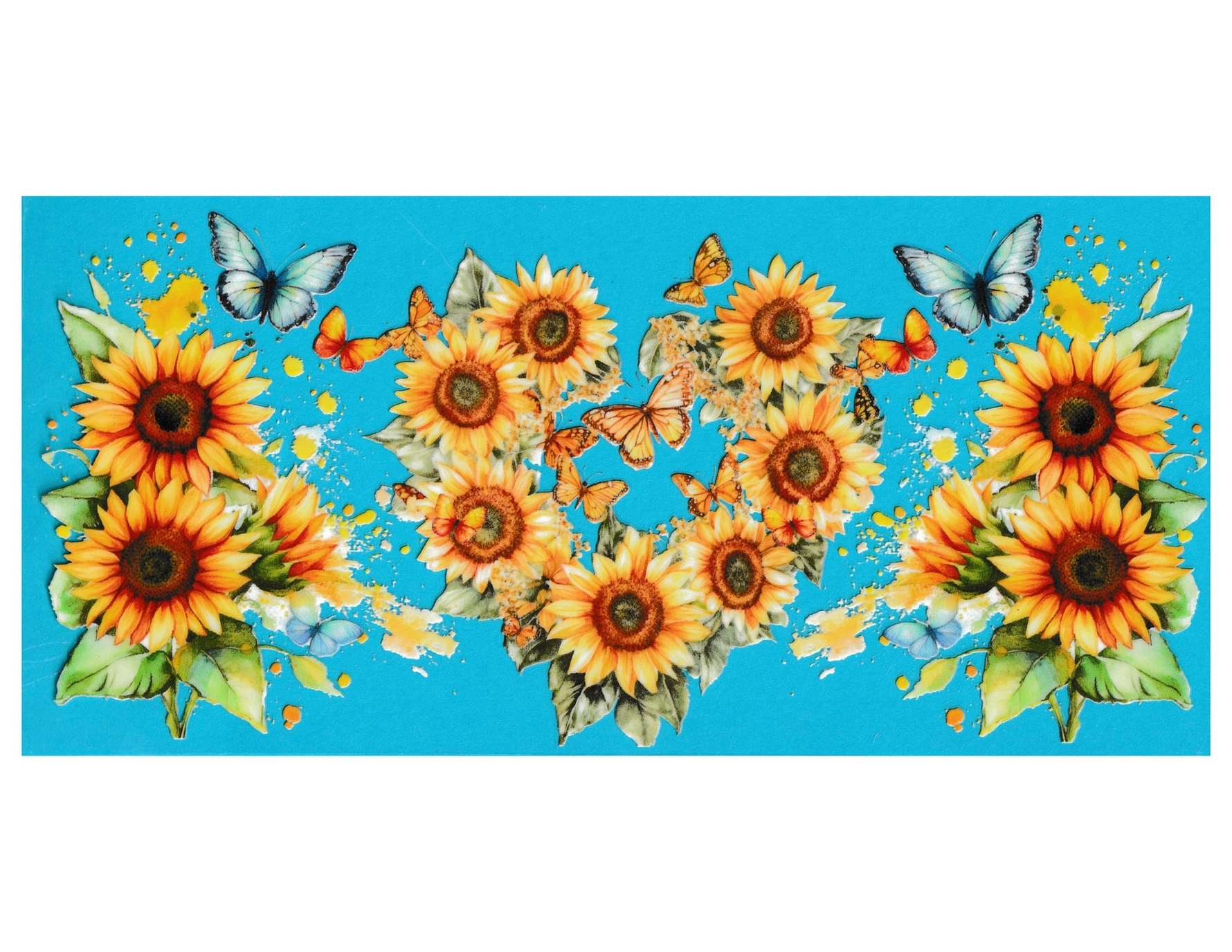 16oz Cup Wrap Sunflower