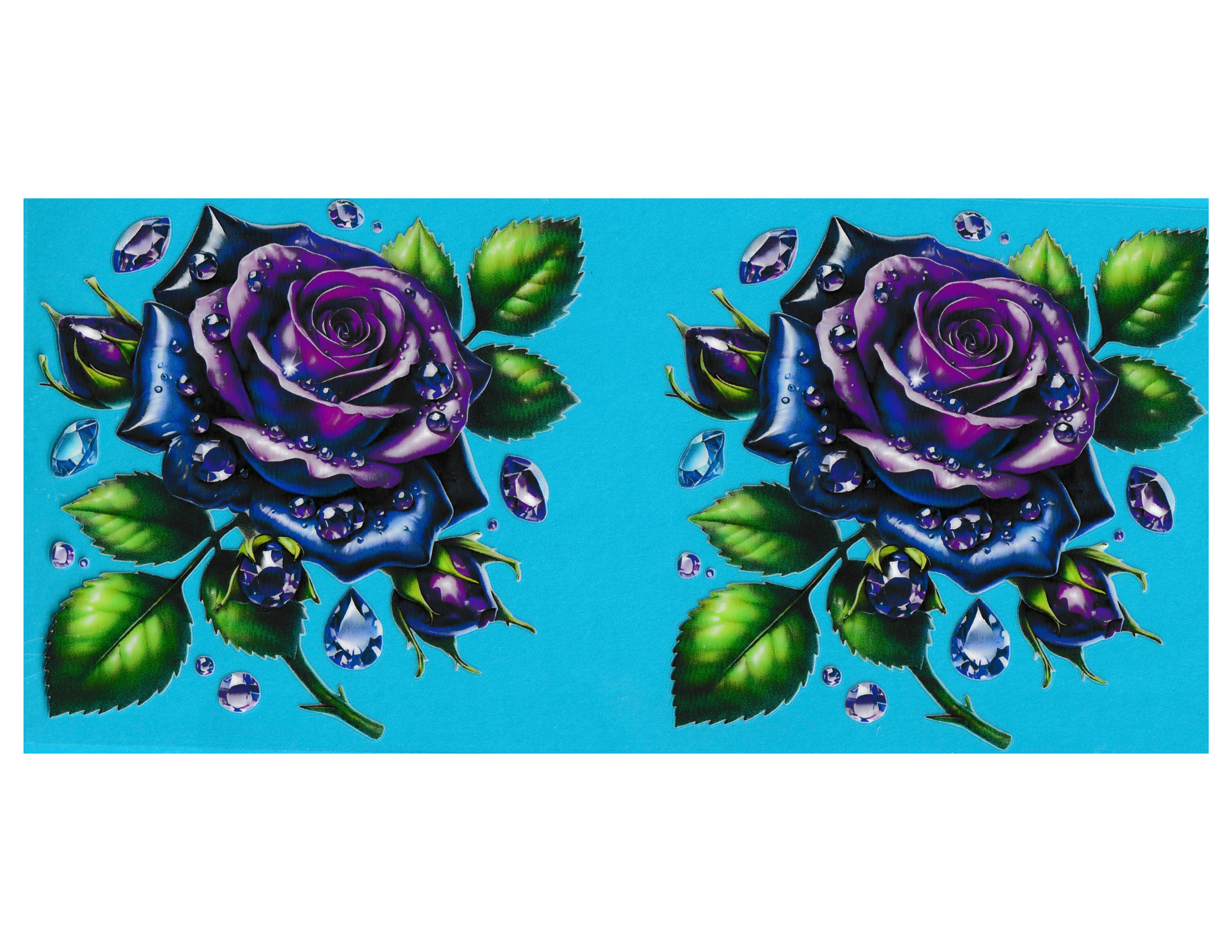 16oz Cup Wrap Purple Roses