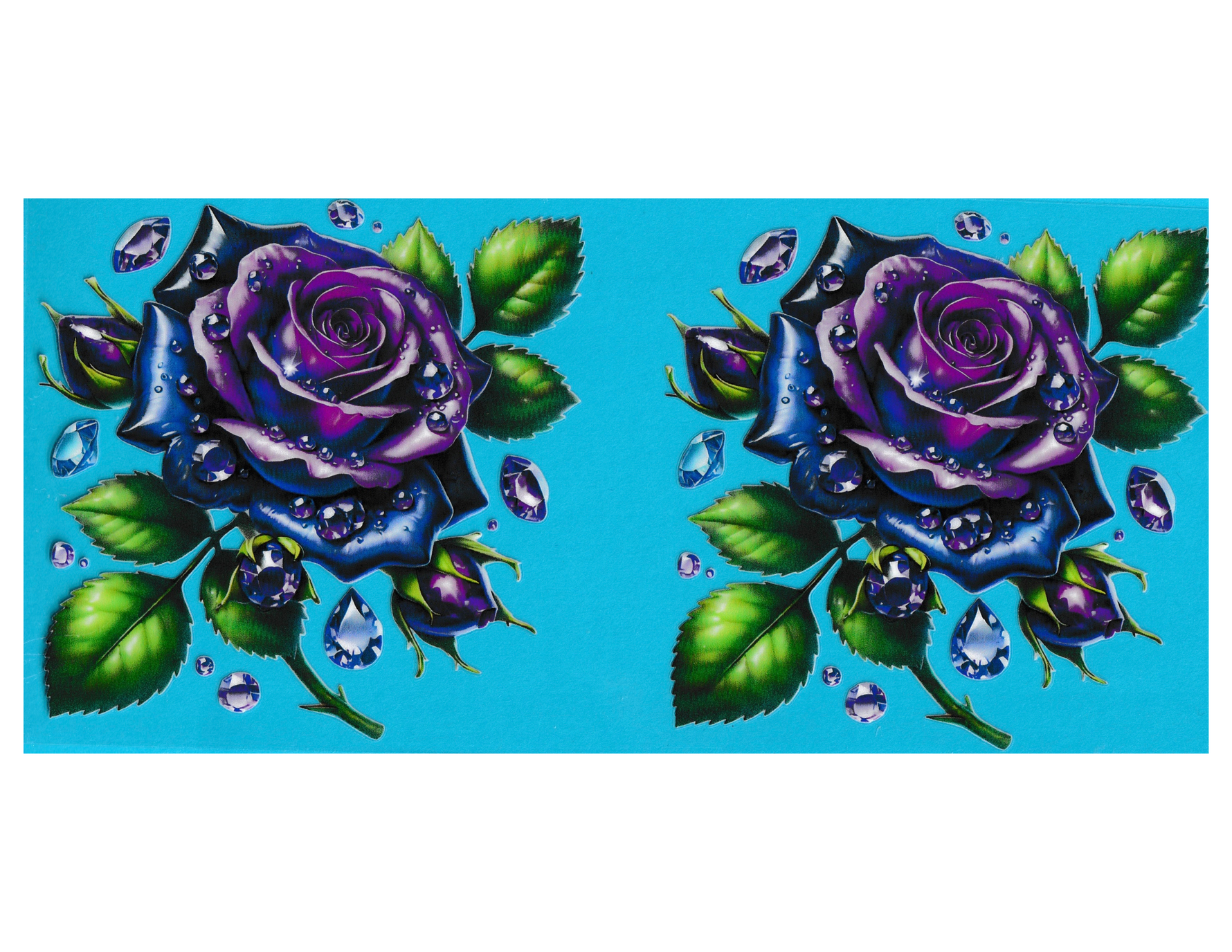 16oz Cup Wrap Purple Roses