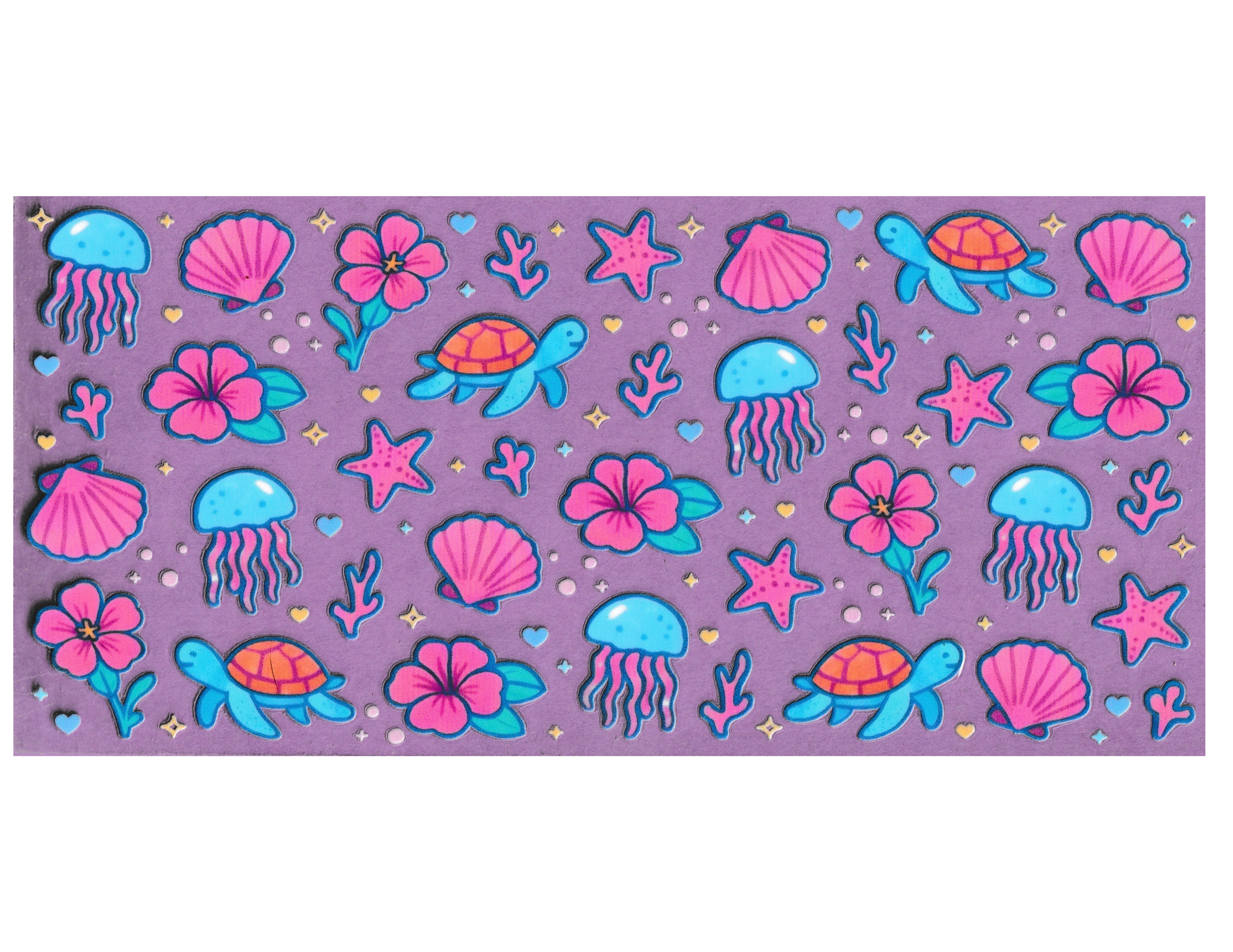 16oz Cup Wrap Ocean Animals