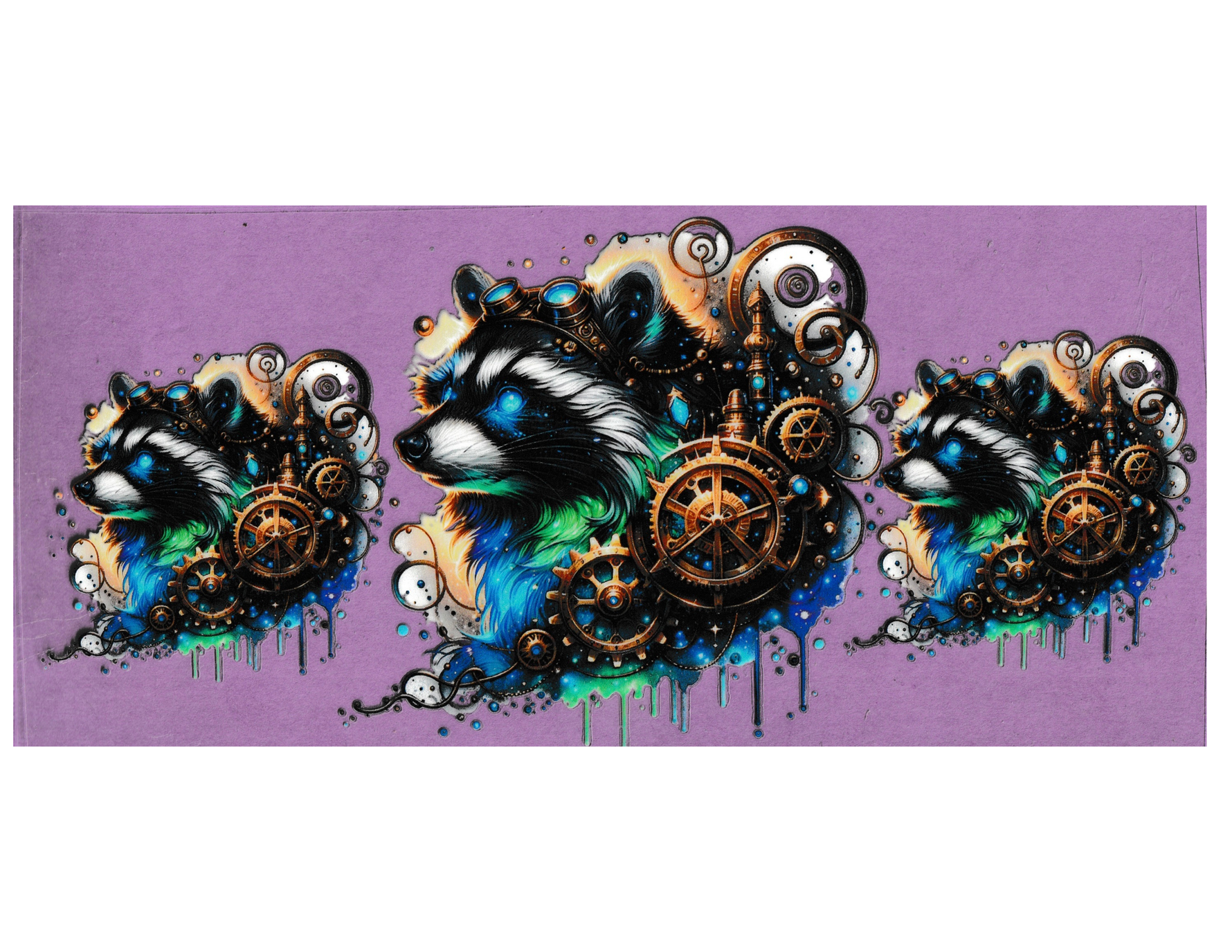 16oz Cup Wrap Steampunk