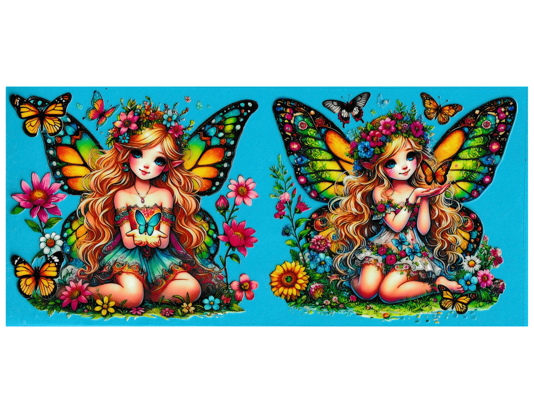 16oz Cup Wrap  Fairies
