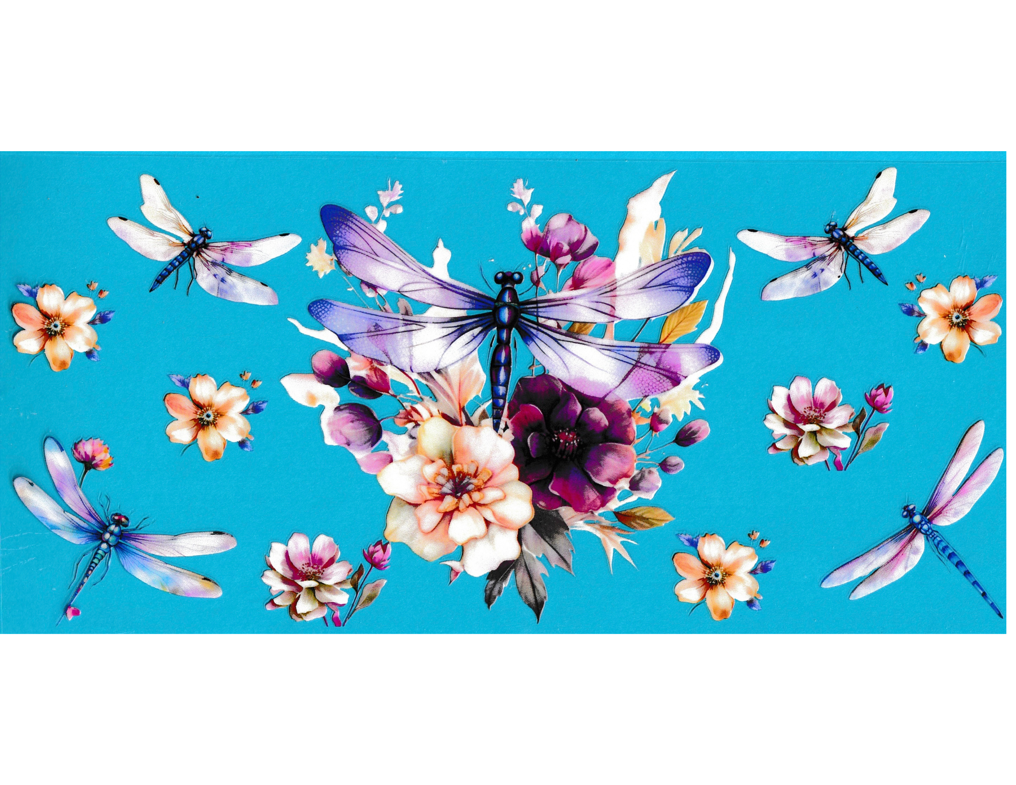 16oz Cup Wrap Dragonfly