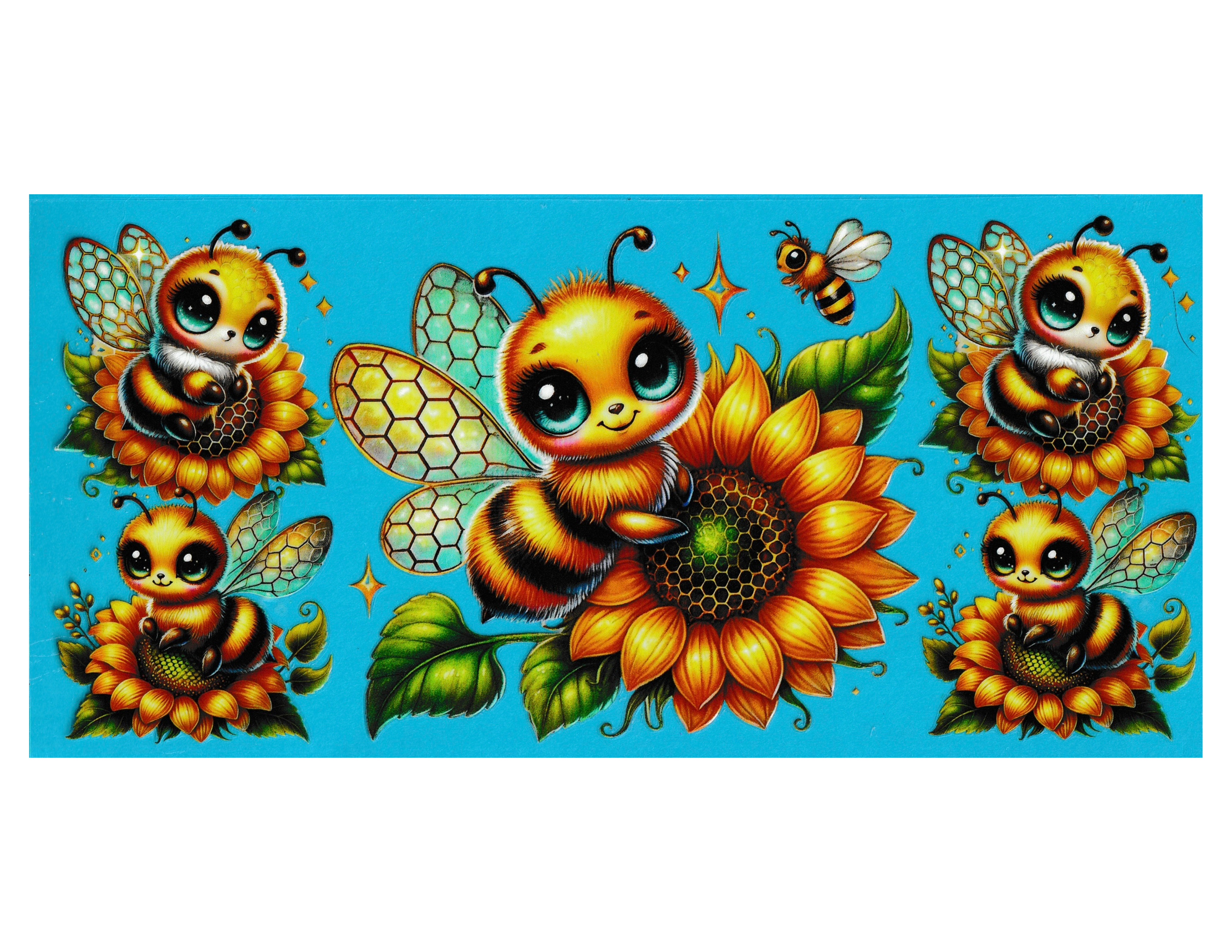 16oz Cup Wrap Bees