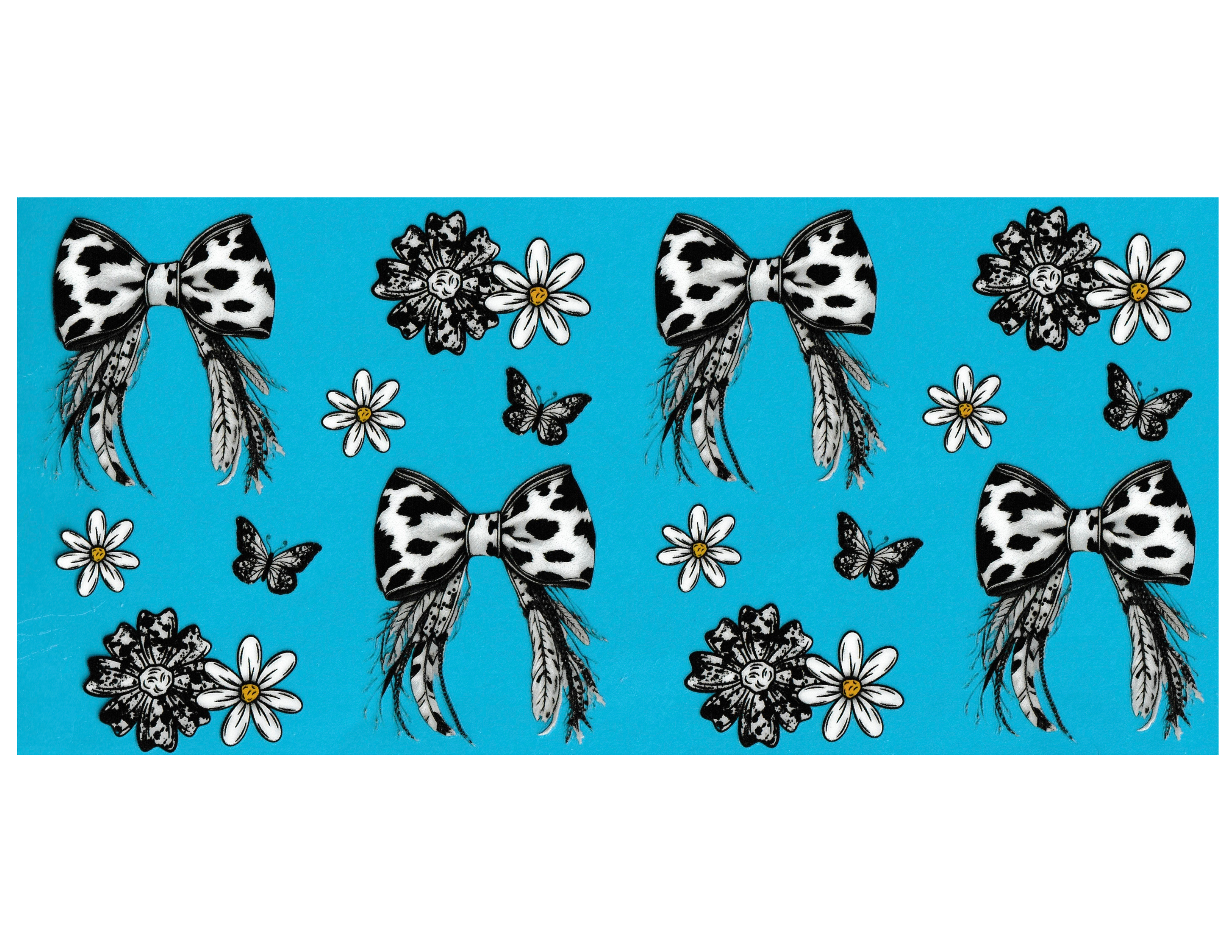 16oz Cup Wrap Western Bows