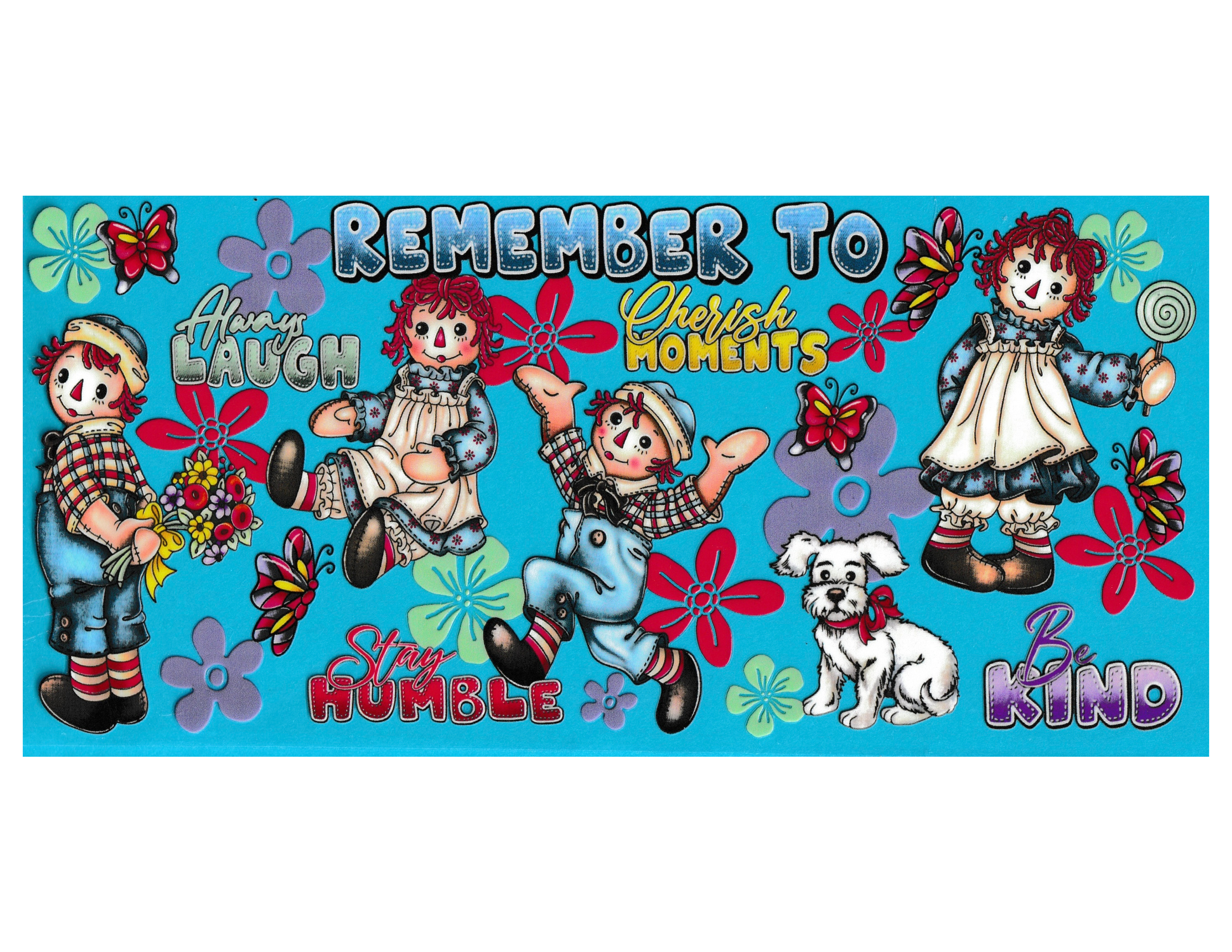 16oz Cup Wrap Raggedy Ann